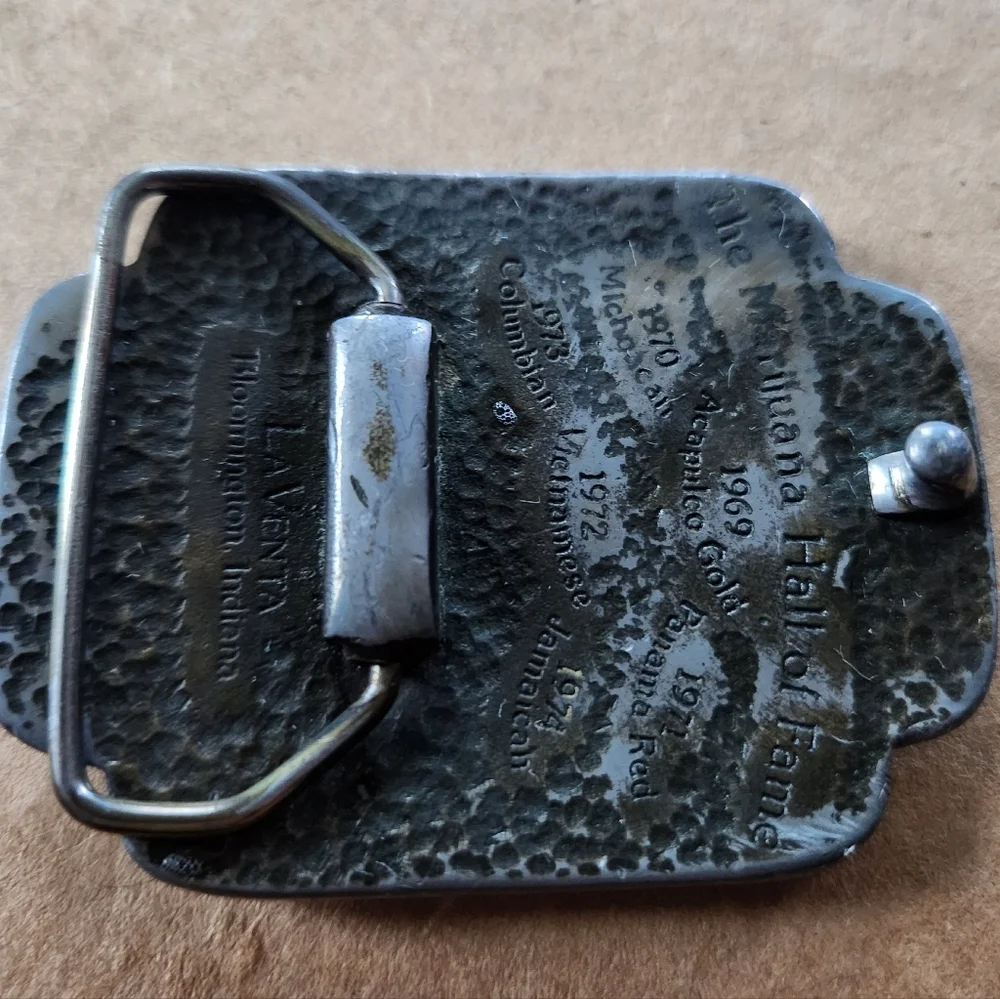 Vintage 70s MarijuanaLeaf Belt Buckle